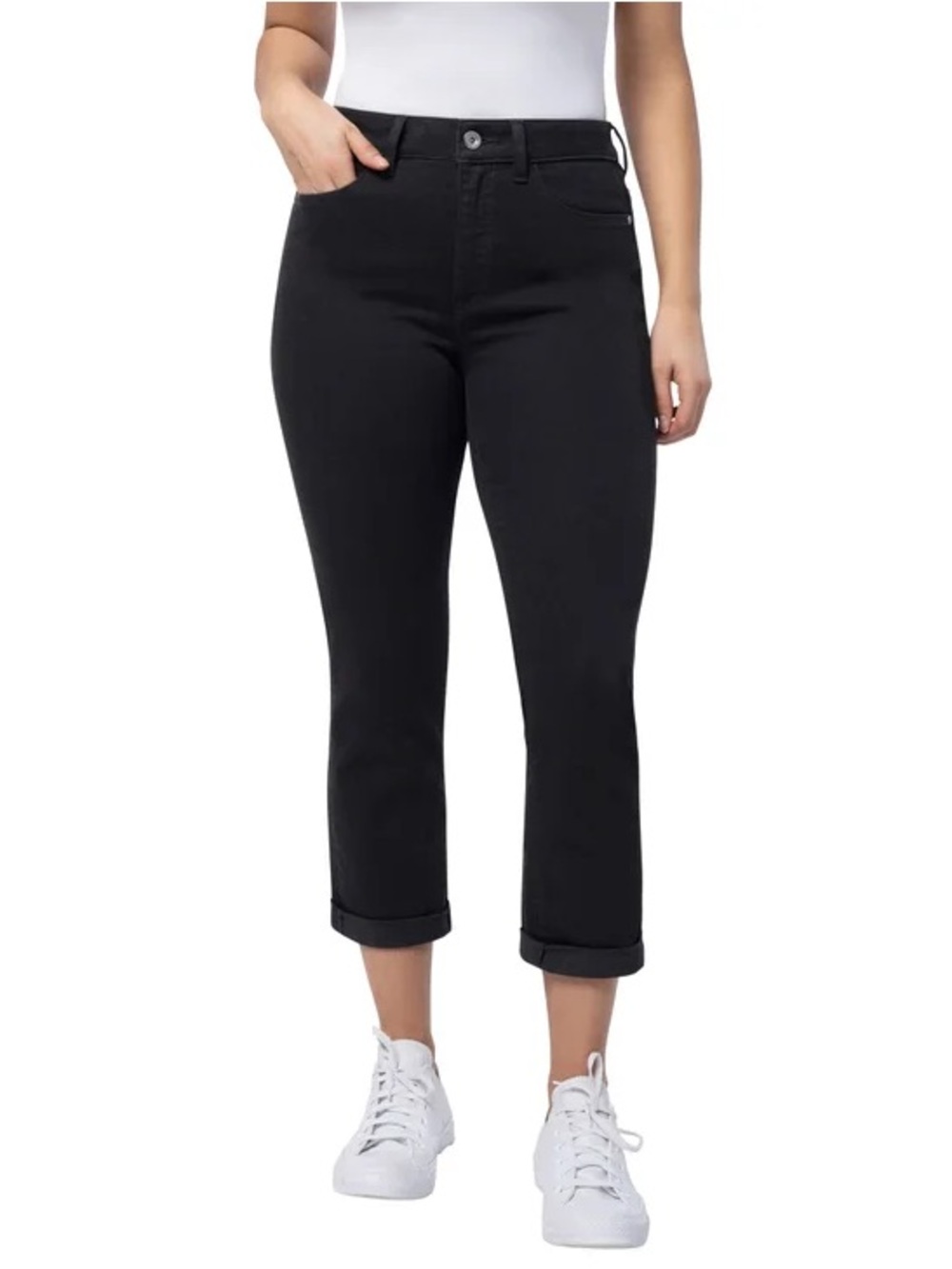 Santana Women's Tummy Control Capri Jeans